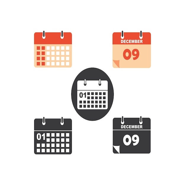 Calender icon vector illustration design template