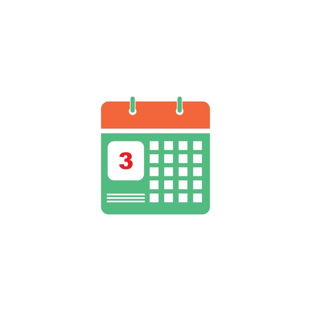 Calender icon vector illustration design template