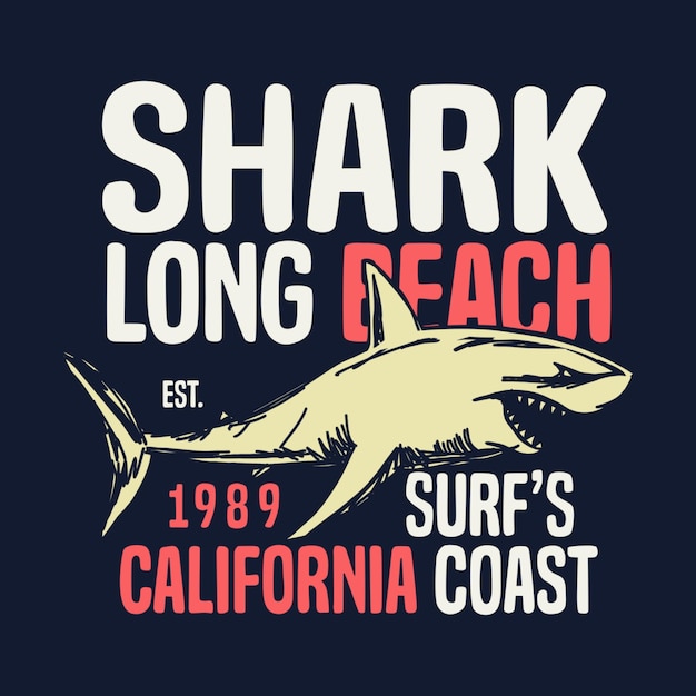 California coast vector graphic tshirt typography