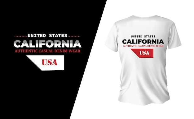 california denim streetwear t-shirt en kleding