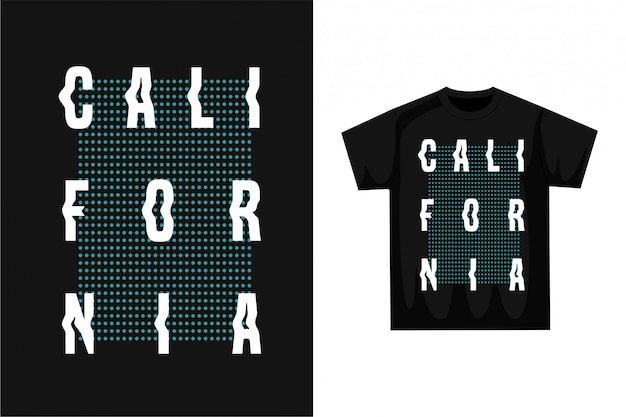 Vettore california - t-shirt grafica