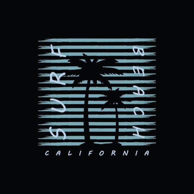 Калифорнийская иллюстрационная типография. идеально подходит для дизайна футболки