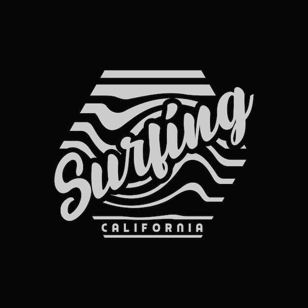 カリフォルニアのイラストタイポグラフィ。 Tシャツのデザインに最適