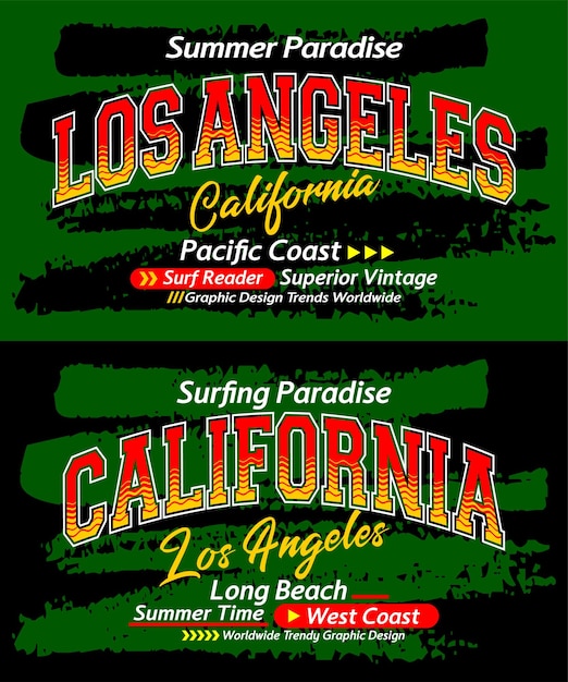 California Los Angeles typeface grunge vintage college for print on t shirts etc