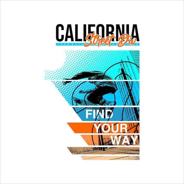 California street div skateboard vintage semplice