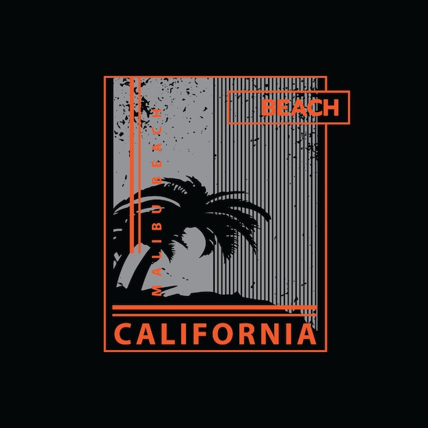 California tshirt and apparel design