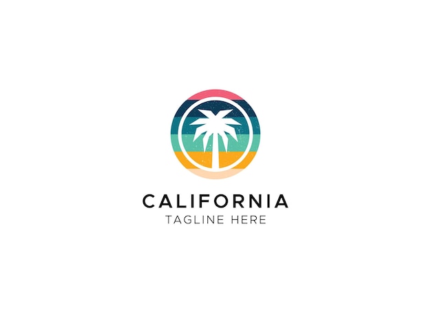 California vector illustration, for logo print and other uses.