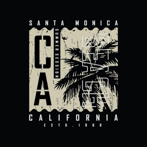 Californië illustratie typografie. perfect voor het ontwerpen van t-shirts