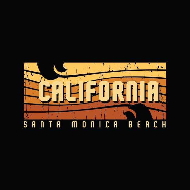 Californië illustratie typografie. perfect voor het ontwerpen van t-shirts