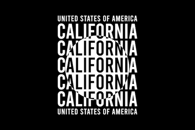 Californië, mockup-typografie 1