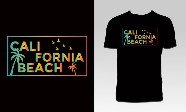 Californië strand t-shirt ontwerp