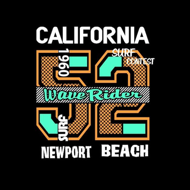 Californië t-shirt grafische vector