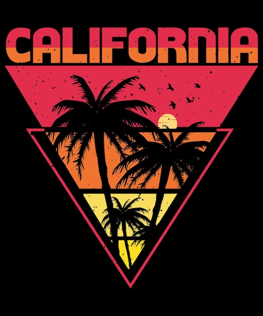 Californië T-shirtontwerp