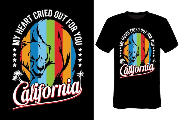 Californië T-shirtontwerp