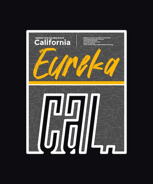 Californië typografie slogan kleding abstract ontwerp vector print illustratie