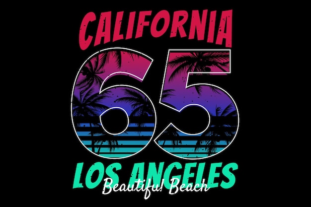 Californië typografie strand mooi