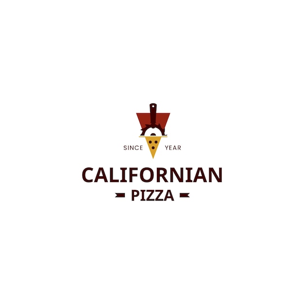 Californische pizza-logo