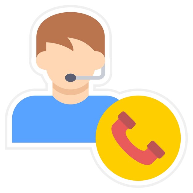 Vector call center icon