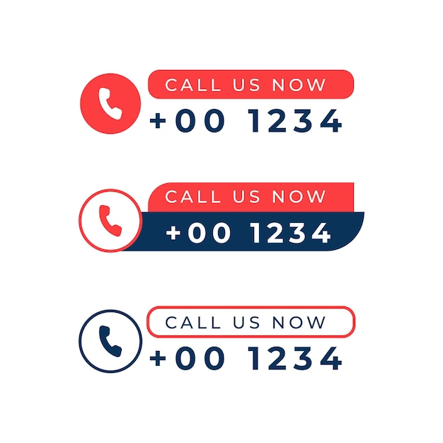 Call and chat us now icon design template