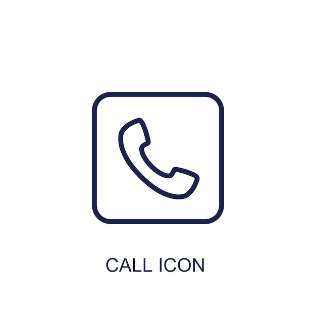 call icon white background