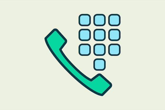 call number icon icon related to UI elements suitable for web site app user interfaceselement printable etc flat line icon style simple vector design editable