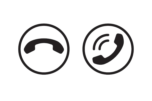 Call phone icon communication and support vector symbol telephone sign