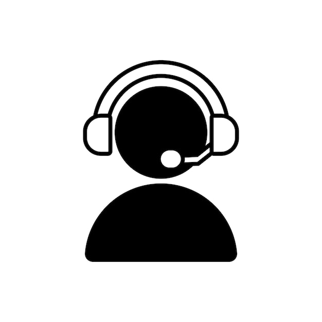 Vector call support icon