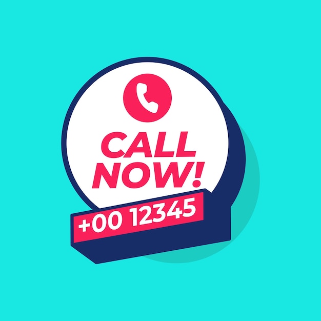 Call us now banner design template