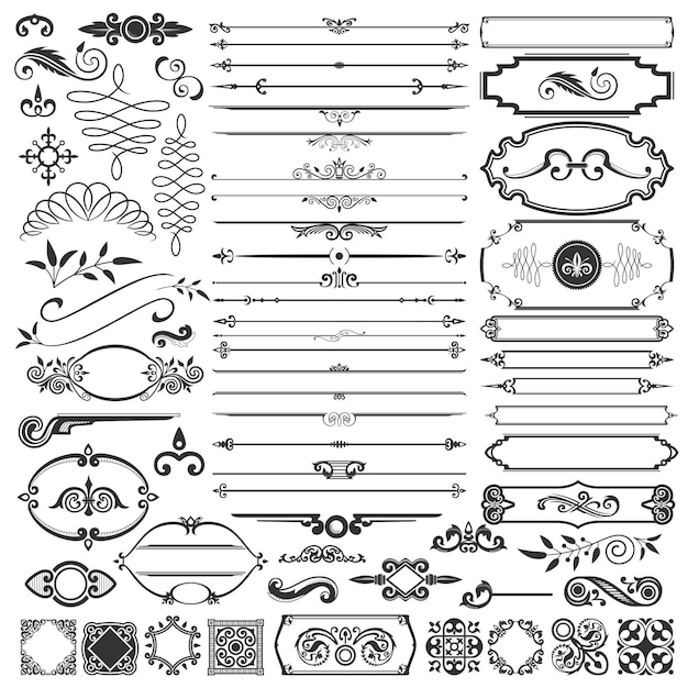 カリグラフィーのデザイン要素とページの装飾