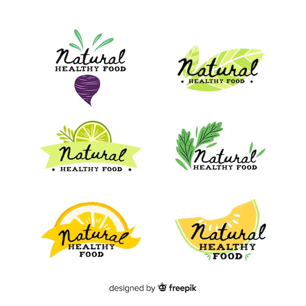 Calligraphic fresh food label pack