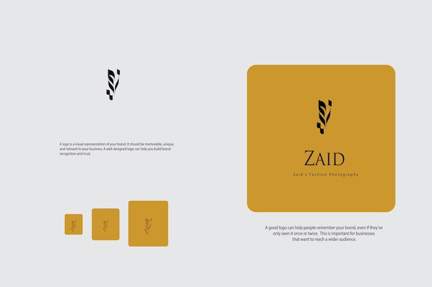 Calligraphic Style Minimal Hand Drawn Logo Design with Business Idea and Name