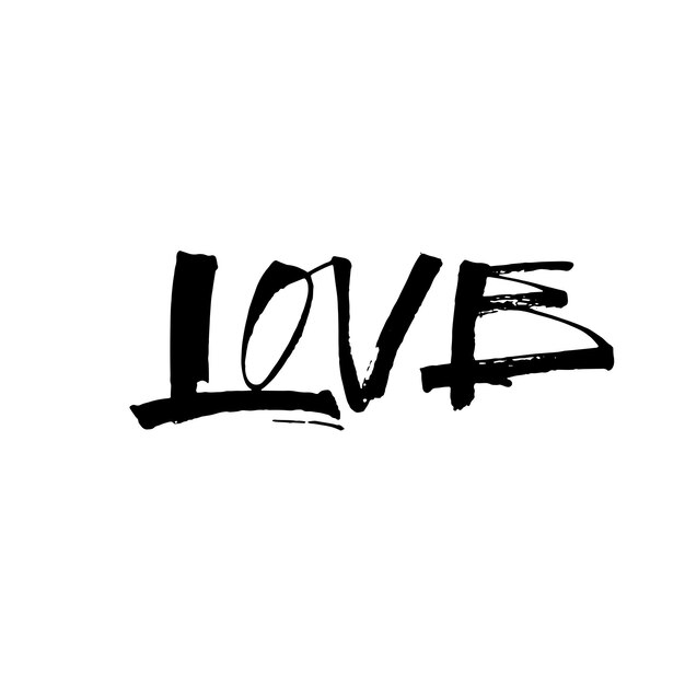 calligraphy brush pen phrases of love vector modern lettering scripts