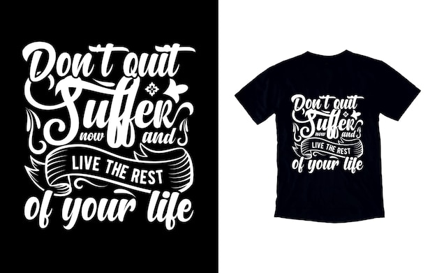 Дизайн футболки с цитатами из каллиграфии