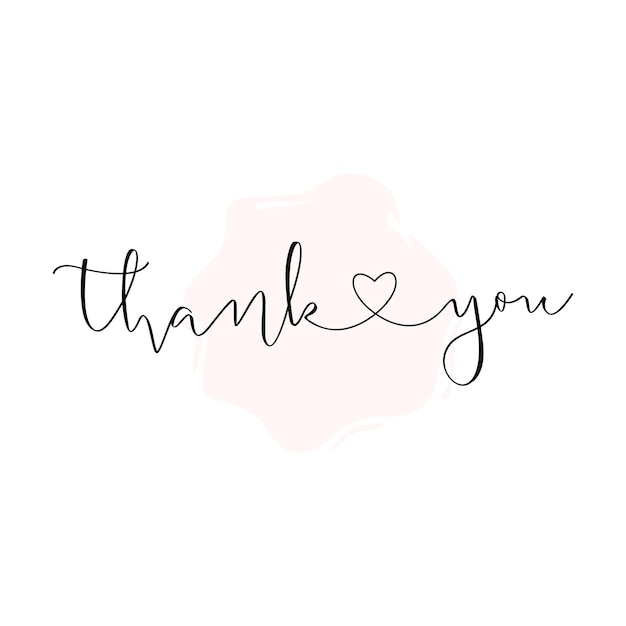 Calligraphy Thank You Hand Lettering Design