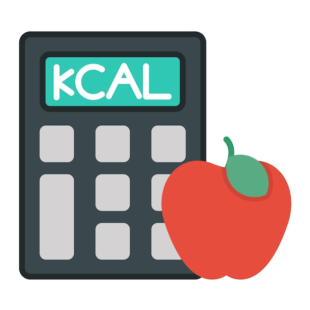 Calorie Calculator Flat Illustration