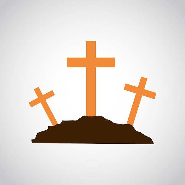calvary icon vector illustration