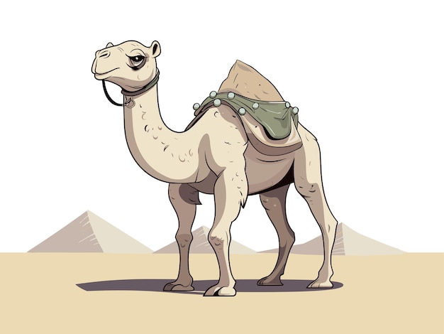 Camel in the Arid Wilderness