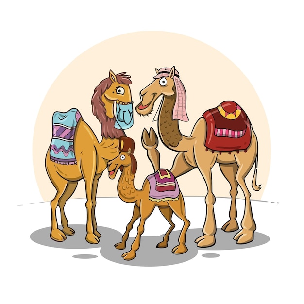 camel cartoon design vector illustration