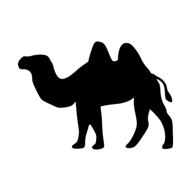 Vector camel icon camel silhouette