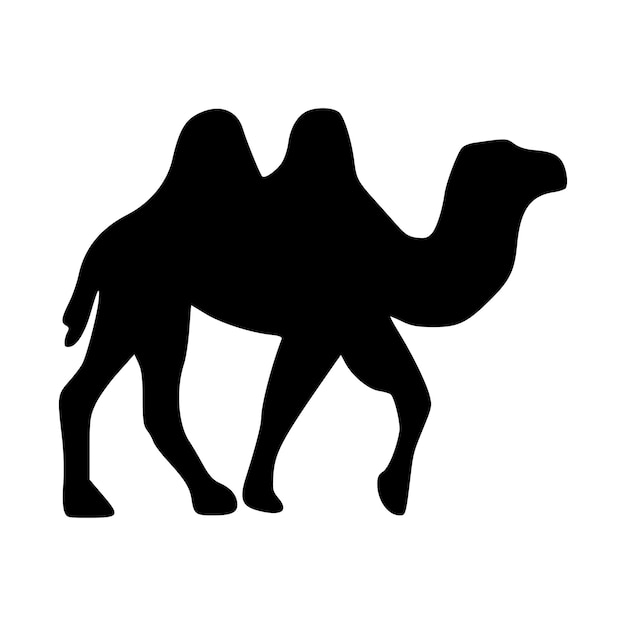 Vector camel icon camel silhouette