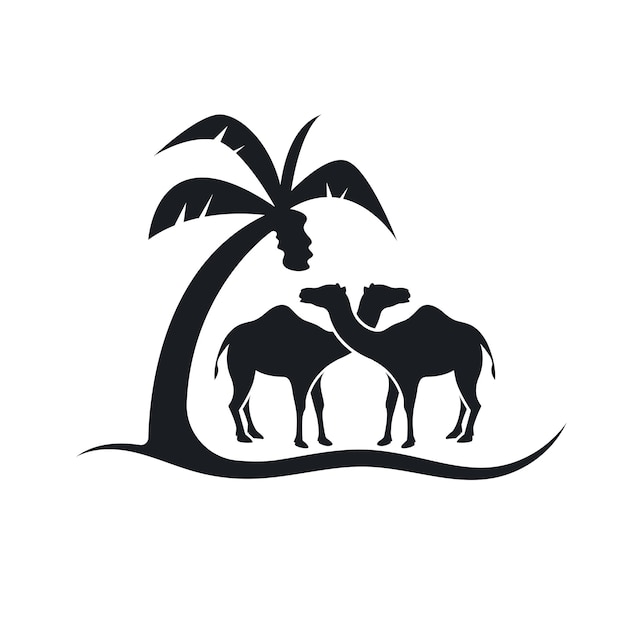 Camel icon vector illustration design template