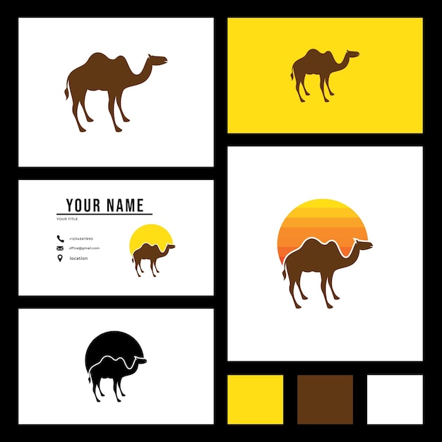 Camel Logo Design. Logo and business card design.