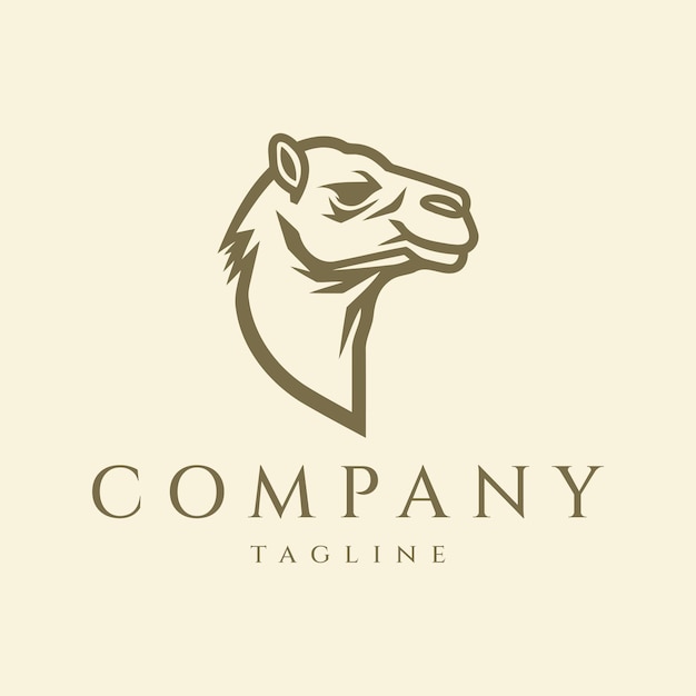 Camel logo design vector illustration