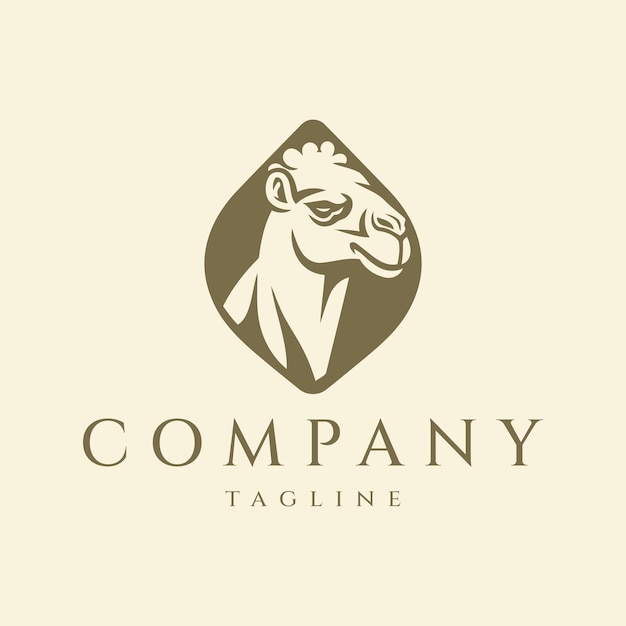 Camel logo design vector illustration