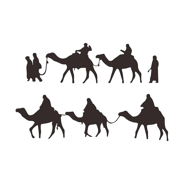 Vector camel silhouette vector