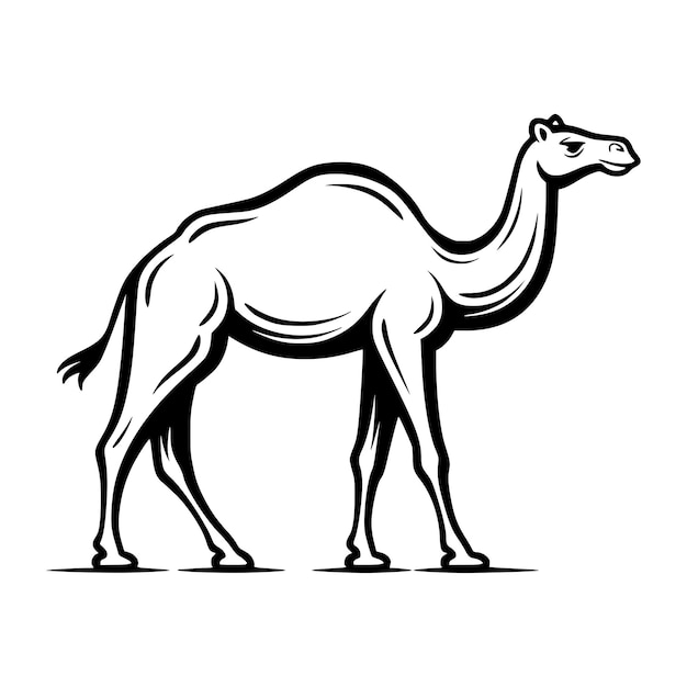 camel wild animal illustration