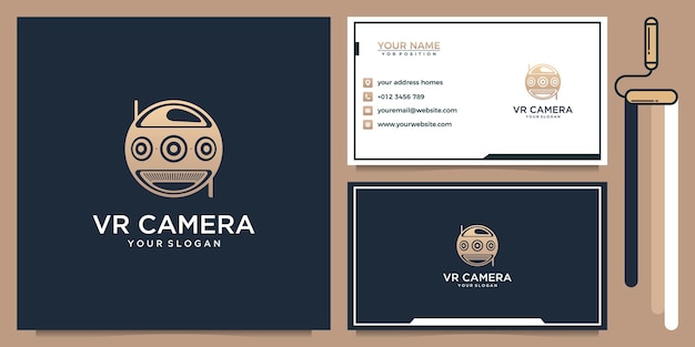 camera 8 logo-inspiratie met visitekaartje