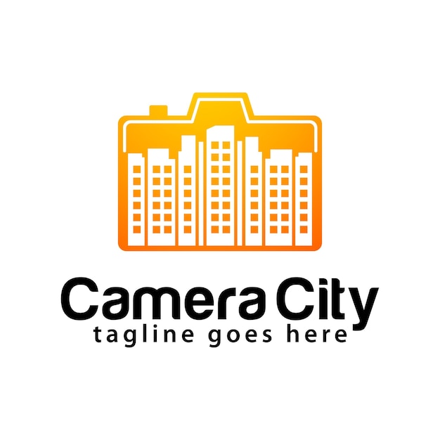 카메라 도시 로고 디자인 서식 파일