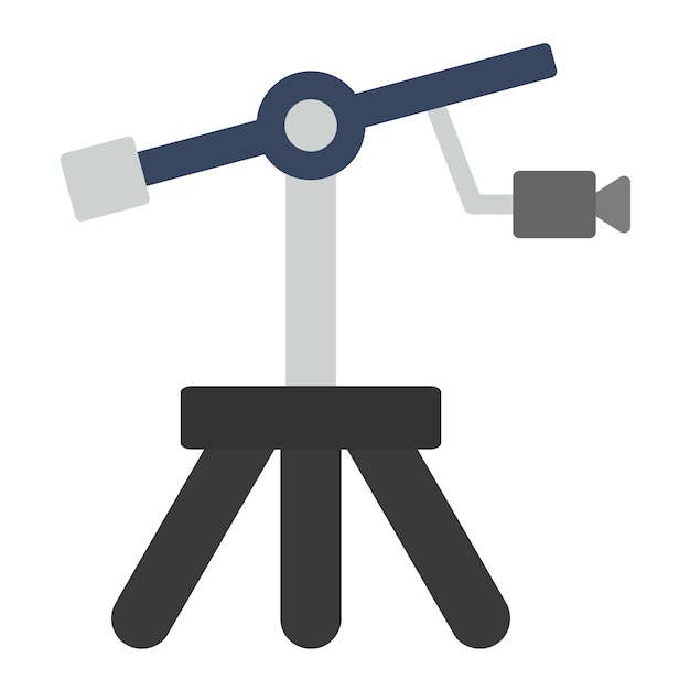 Vector camera crane flat-illustratie