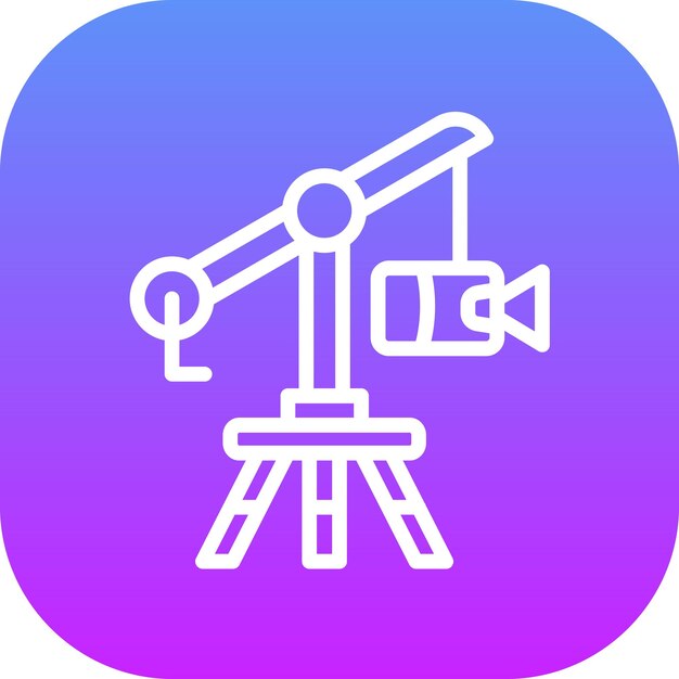 Camera Crane vector icoontje illustratie van Fotografie icoonset
